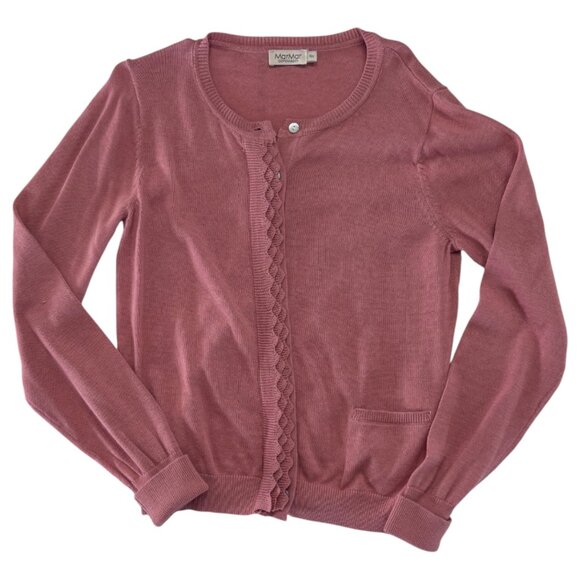 MARMAR COPENHAGEN - TILIANA KNIT CARDIGAN - 60% COTTON - PINK - 10Y - NEW NO TAG - Picture 1 of 4